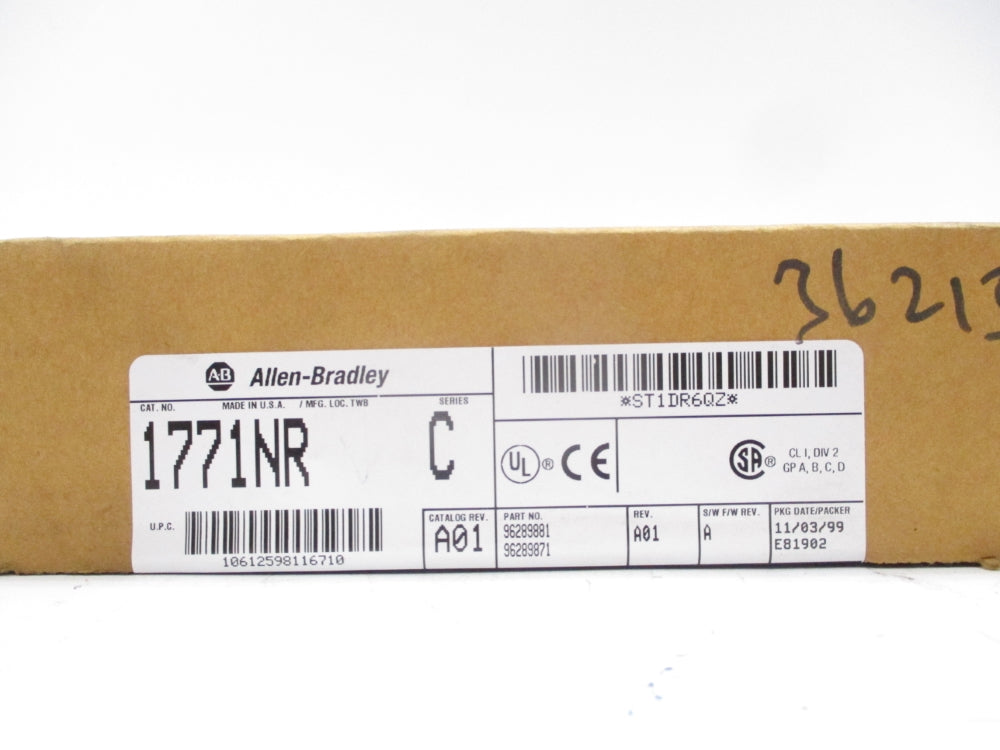 ALLEN BRADLEY 1771-NR SER. C F/W A DATE: 1999 NSFS