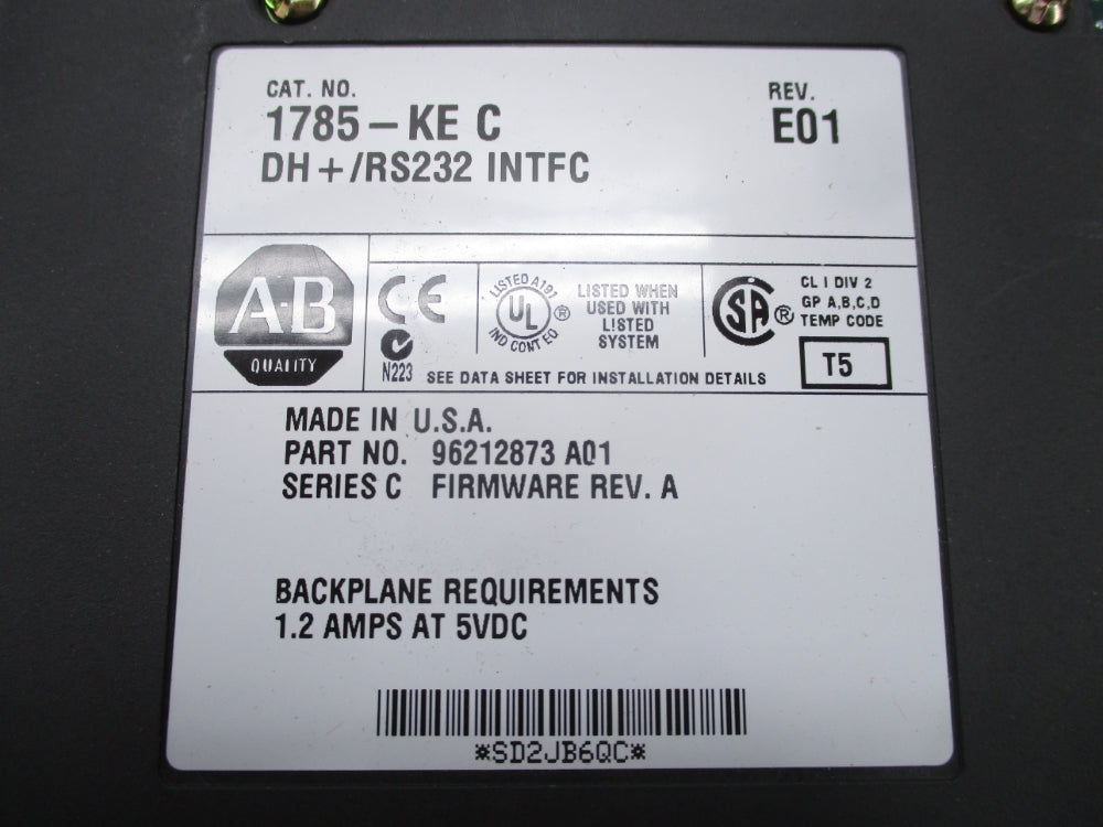 ALLEN BRADLEY 1785-KE SER. C F/W A REV. E01 UNMP