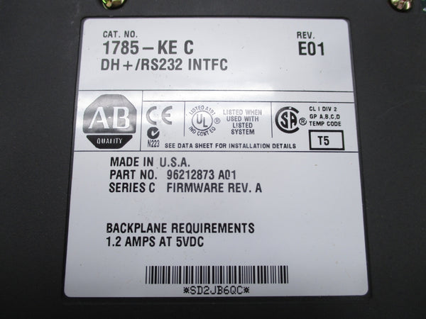 ALLEN BRADLEY 1785-KE SER. C F/W A REV. E01 UNMP