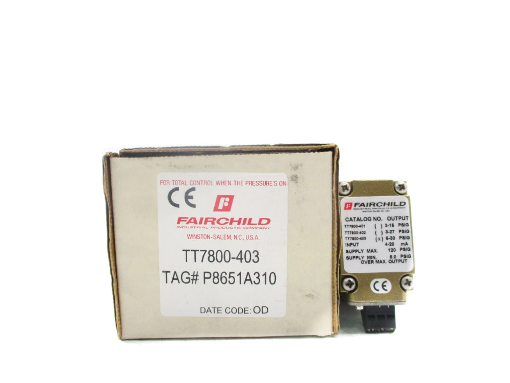 FAIRCHILD TT7800-403 120PSI NSMP