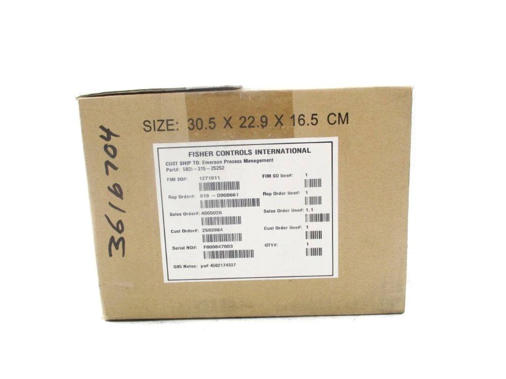 FISHER CONTROLS 582I-315-25252 NSMP