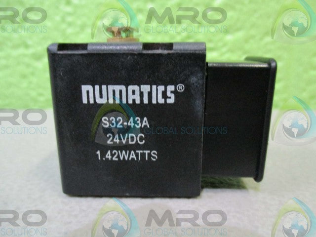 NUMATICS S32-43A SOENOID COIL *USED*