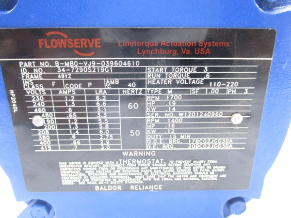 FLOWSERVE B-MB0-VJ9-039604610 NSNP
