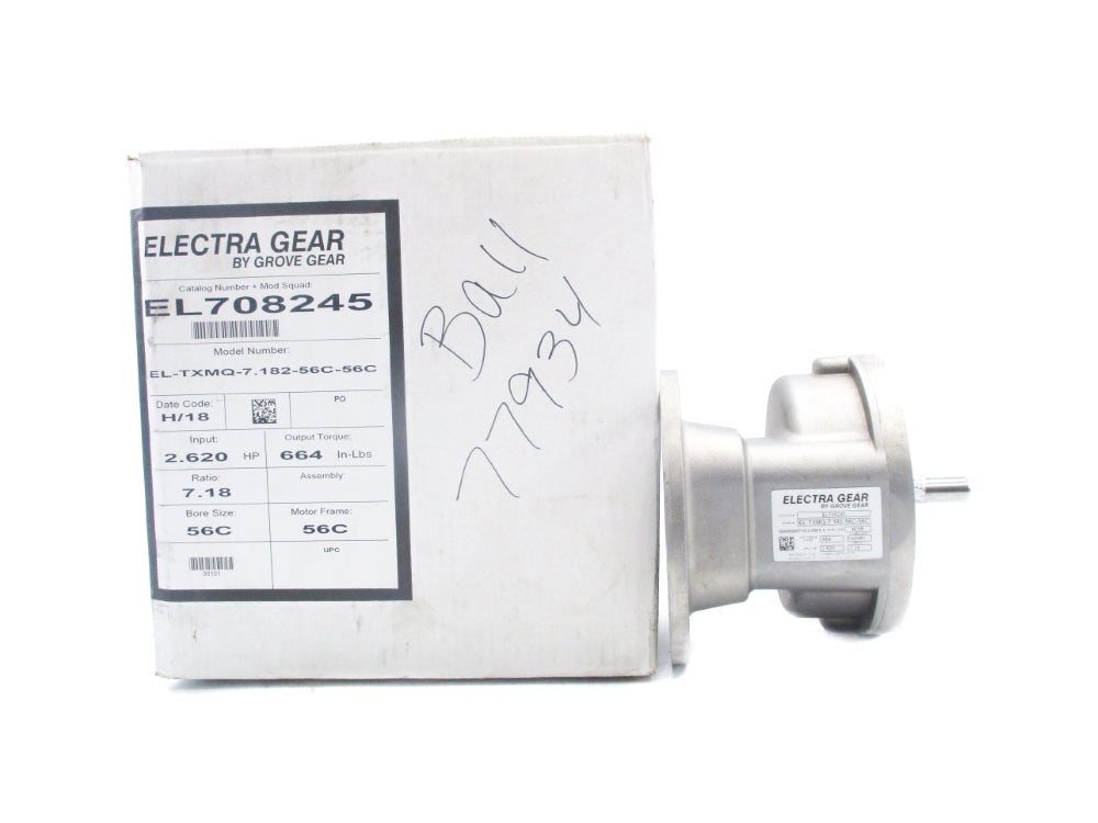 GROVE GEAR EL708245 EL-TXMQ-7.182-56C-56C NSMP