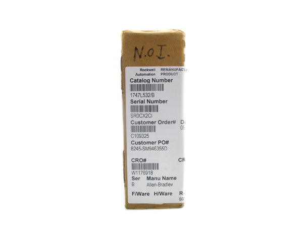 ALLEN BRADLEY 1747-L532 SER. B REMAN
