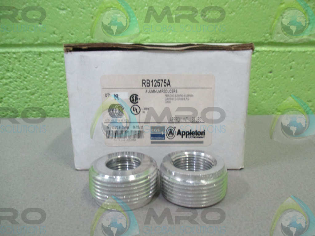 LOT OF 19 APPLETON ELECTRIC PRODUCTS RB12575A ALUMINUM REDUCERS *NEW IN BOX*