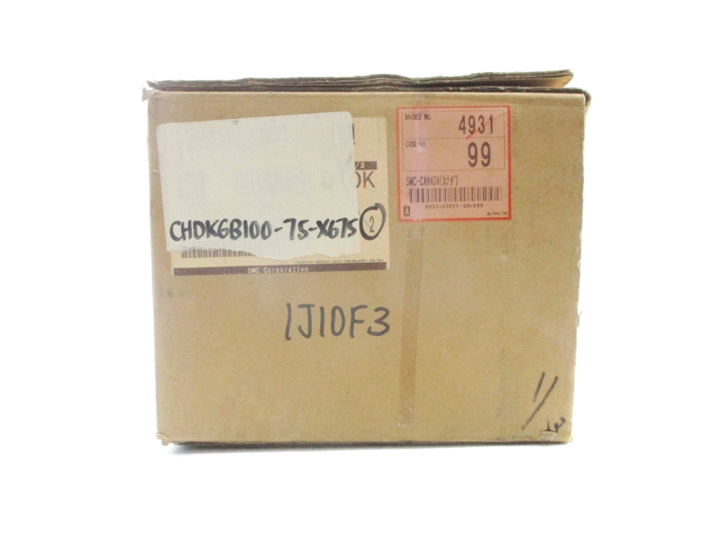 SMC CHDKGB100-75-X675 2400PSI (PKG OF 2) NSMP