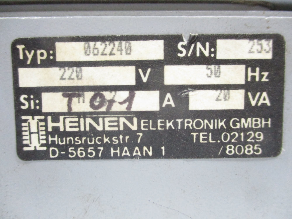 HEINEN ELEKTRONIK 062240 UNMP
