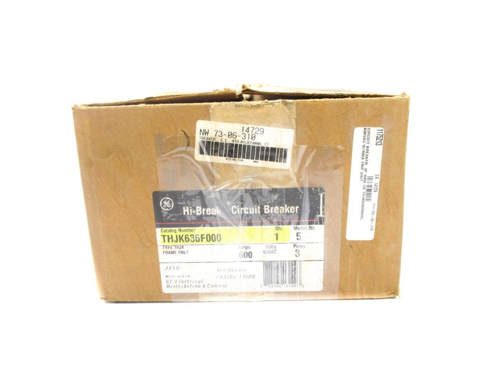 GENERAL ELECTRIC THJK636F000 600A 600V NSMP