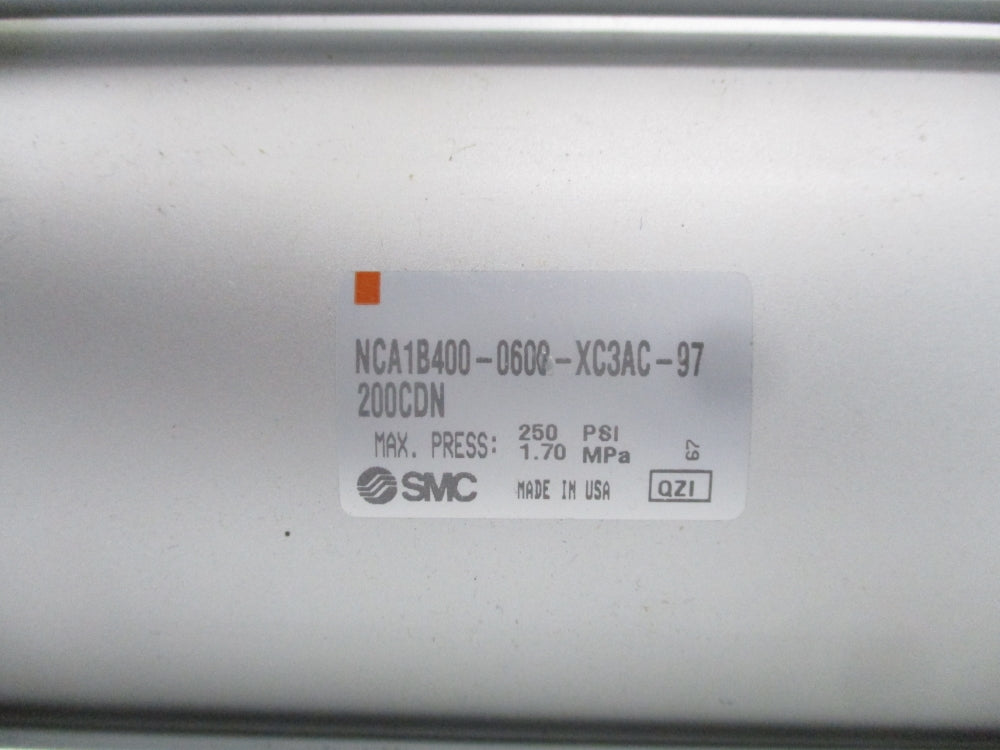 SMC NCA1B400-0600-XC3AC-97200CDN 250PSI NSNP