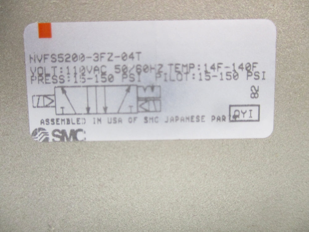 SMC NVFS5200-3FZ-04T 132V 150PSI NSNP