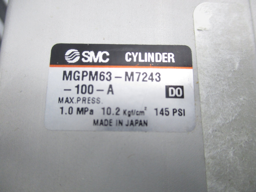 SMC MGPM63-M7243-100-A 145PSI NSNP