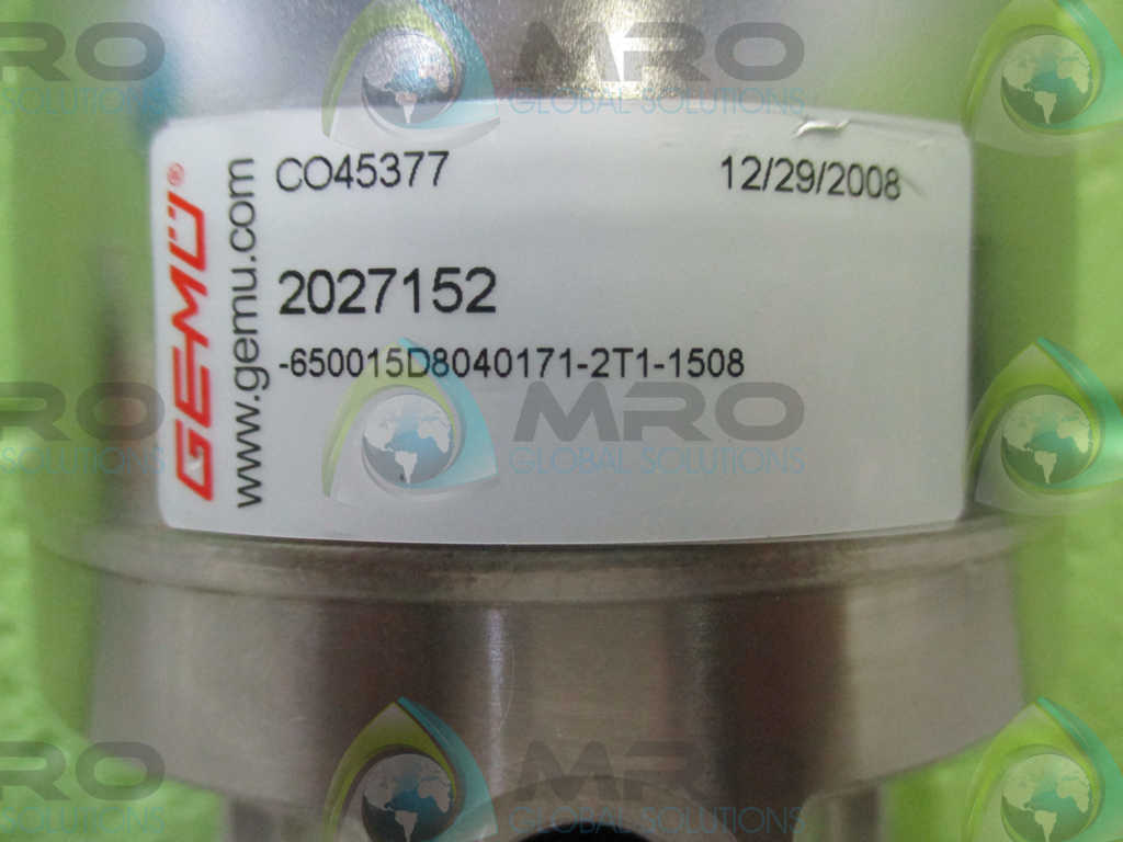 GEMU 650015D8040171-2T1-1508 VALVE *NEW NO BOX*