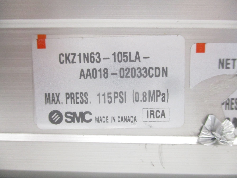 SMC CKZ1N63-105LA-AA018-02033CDN 115PSI NSNP