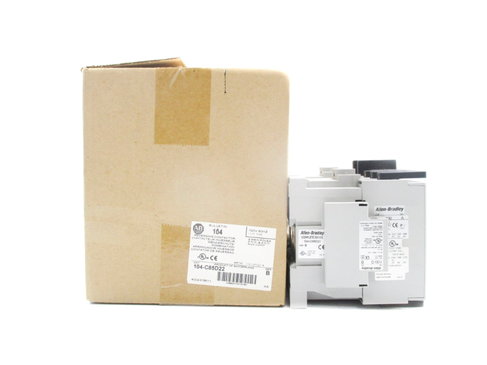 ALLEN BRADLEY 104-C85D22 SER. B 120V (BR/WH) NSMP
