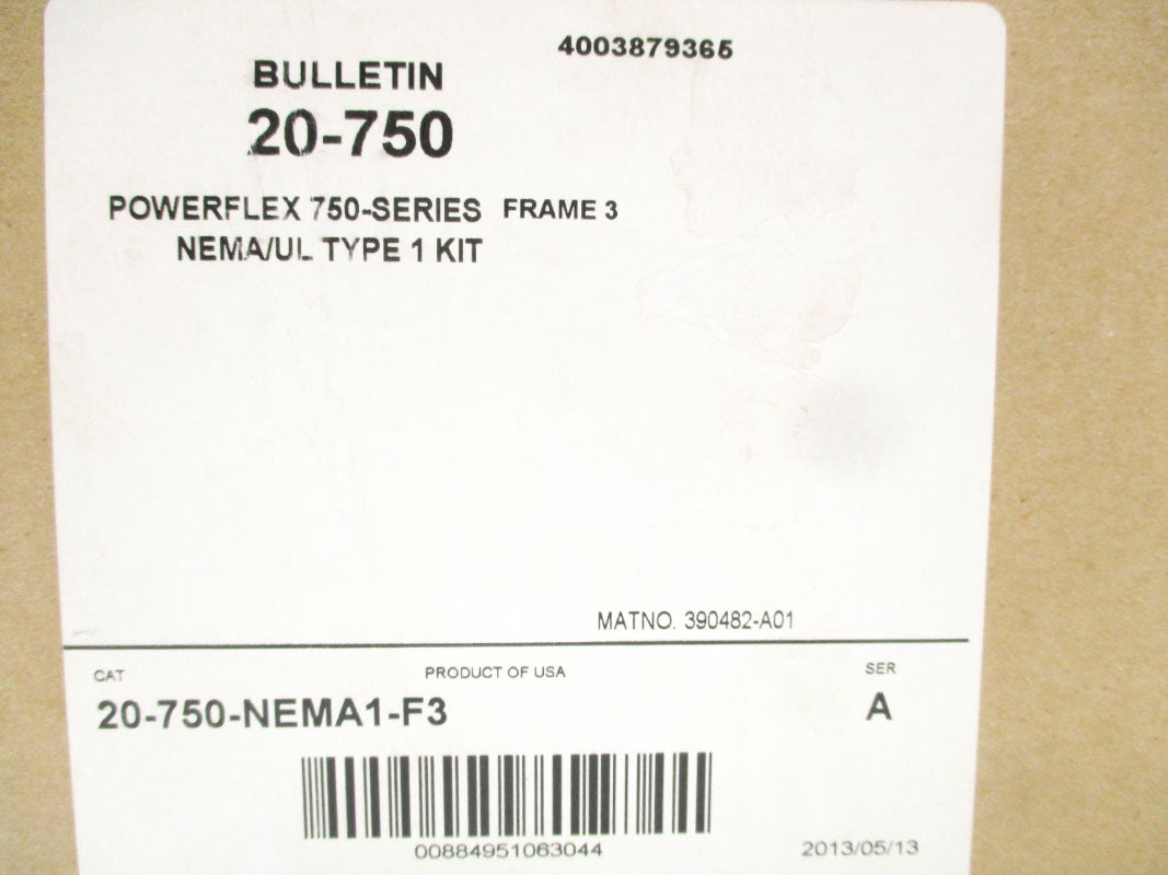 ALLEN BRADLEY 20-750-NEMA1-F3 SER. A DATE: 2013 NSFS