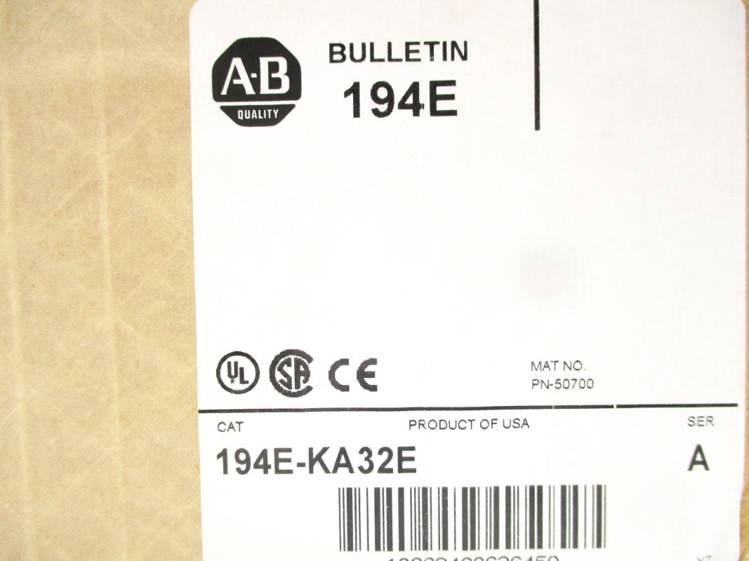 ALLEN BRADLEY 194E-KA32E SER. A (BR/WH) NSFS