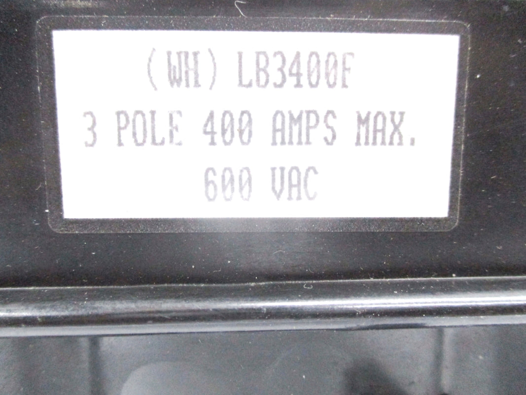 WESTINGHOUSE LB3400F 600V 400 REMAN