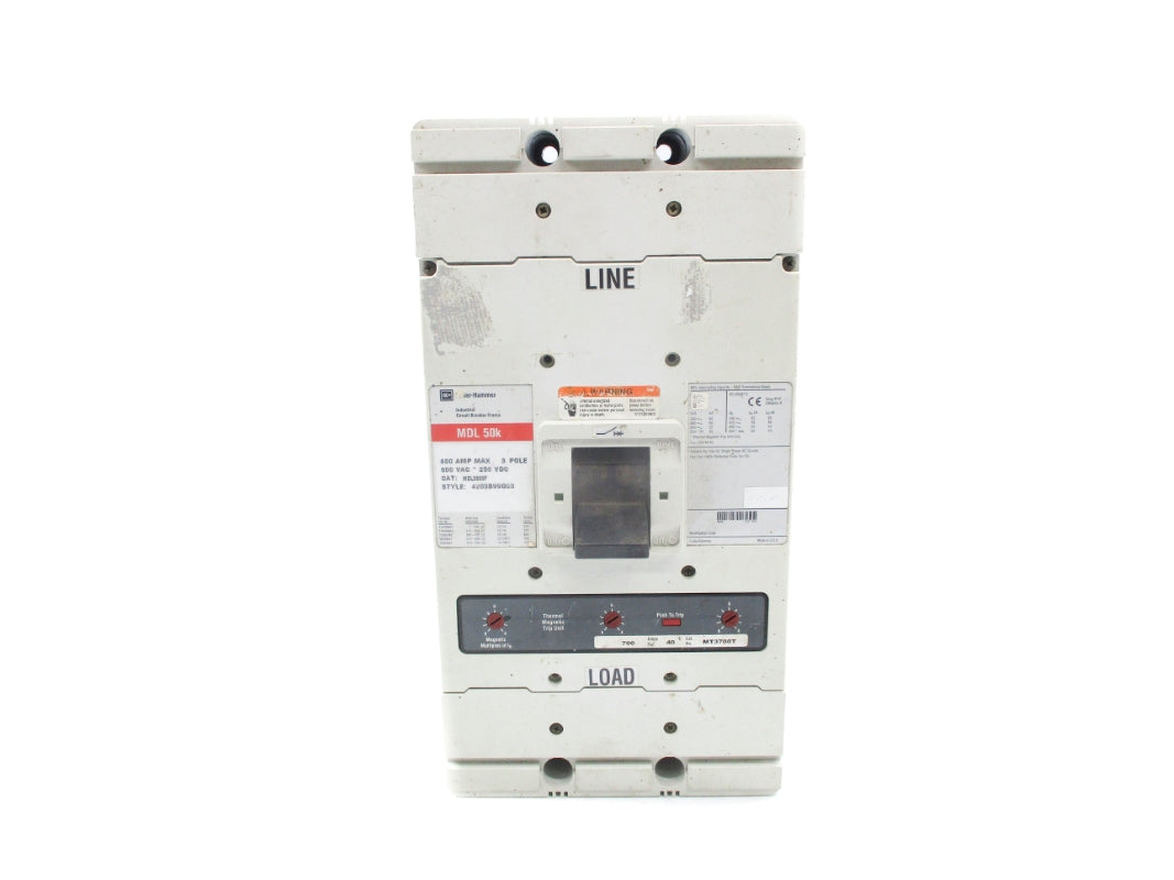 CUTLER HAMMER MDL3800F 800A 600V UNMP