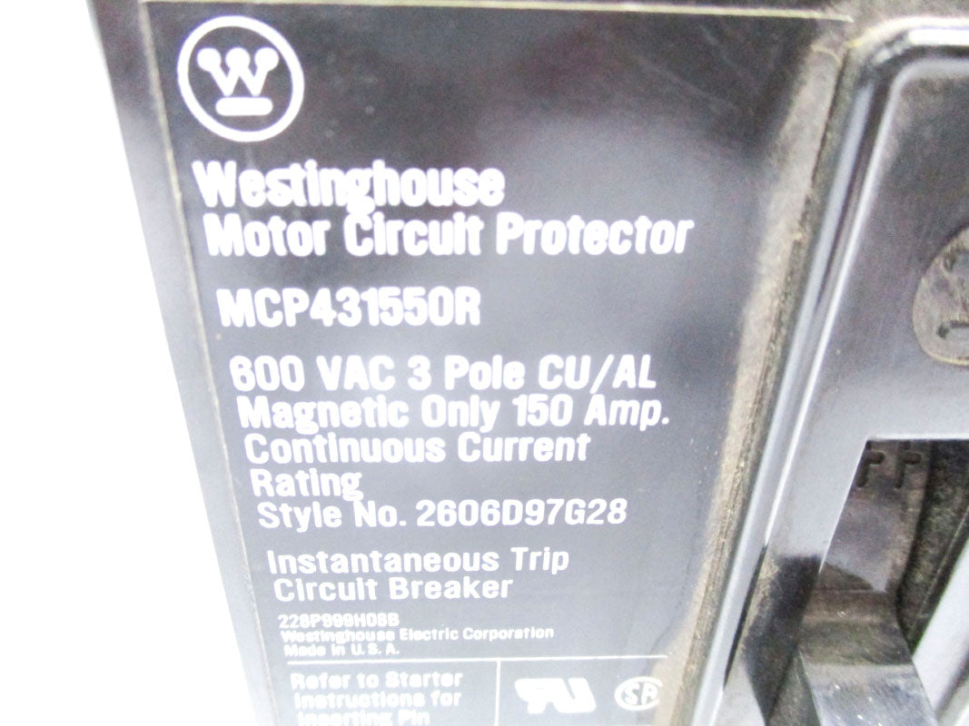 WESTINGHOUSE MCP431550R 150A 600V UNMP