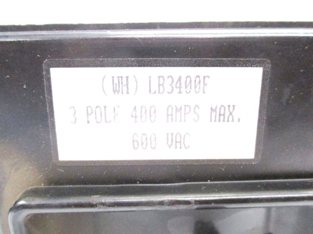 WESTINGHOUSE LB3400F 400A 600V REMAN