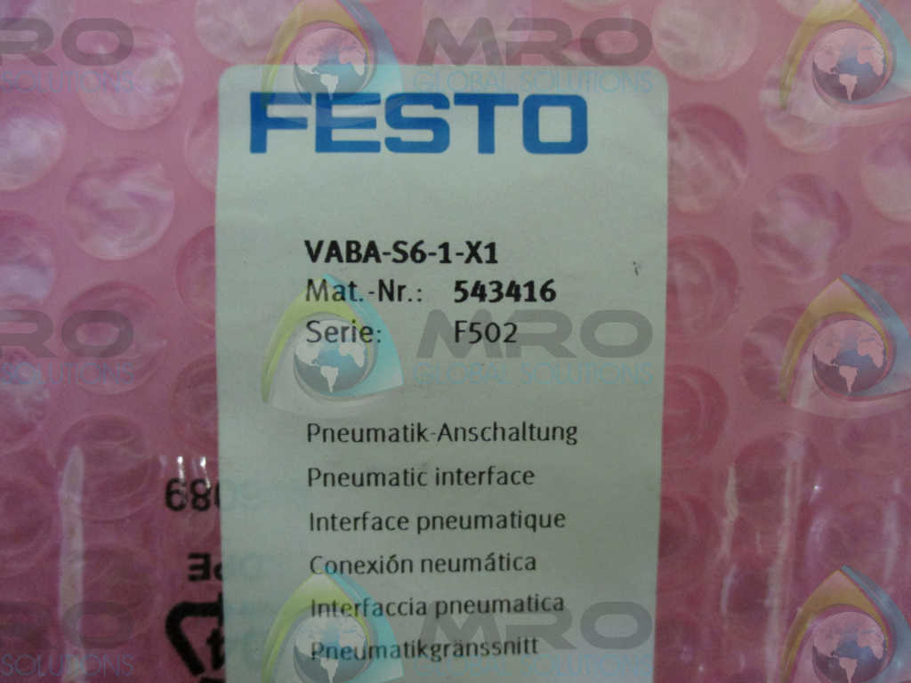 FESTO VABA-SA-1-X1 PNEUMATIC INTERFACE *NEW IN BAG*