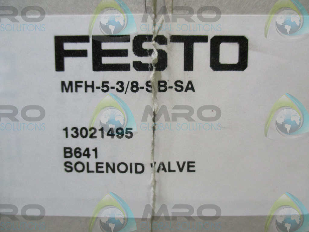 FESTO MFH-5-3/8-SB-SA SOLENOID VALVE *NEW IN BOX*