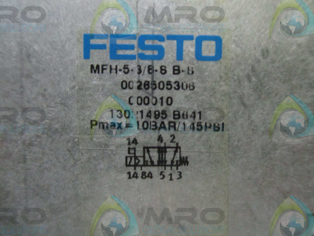 FESTO MFH-5-3/8-SB-SA SOLENOID VALVE *NEW IN BOX*
