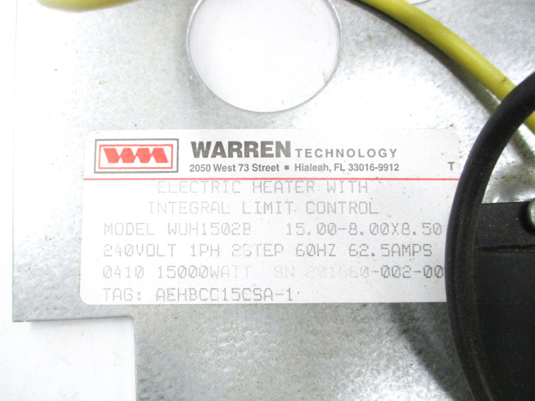WARREN TECHNOLOGY AEHBCC15CSA-1 NSMP
