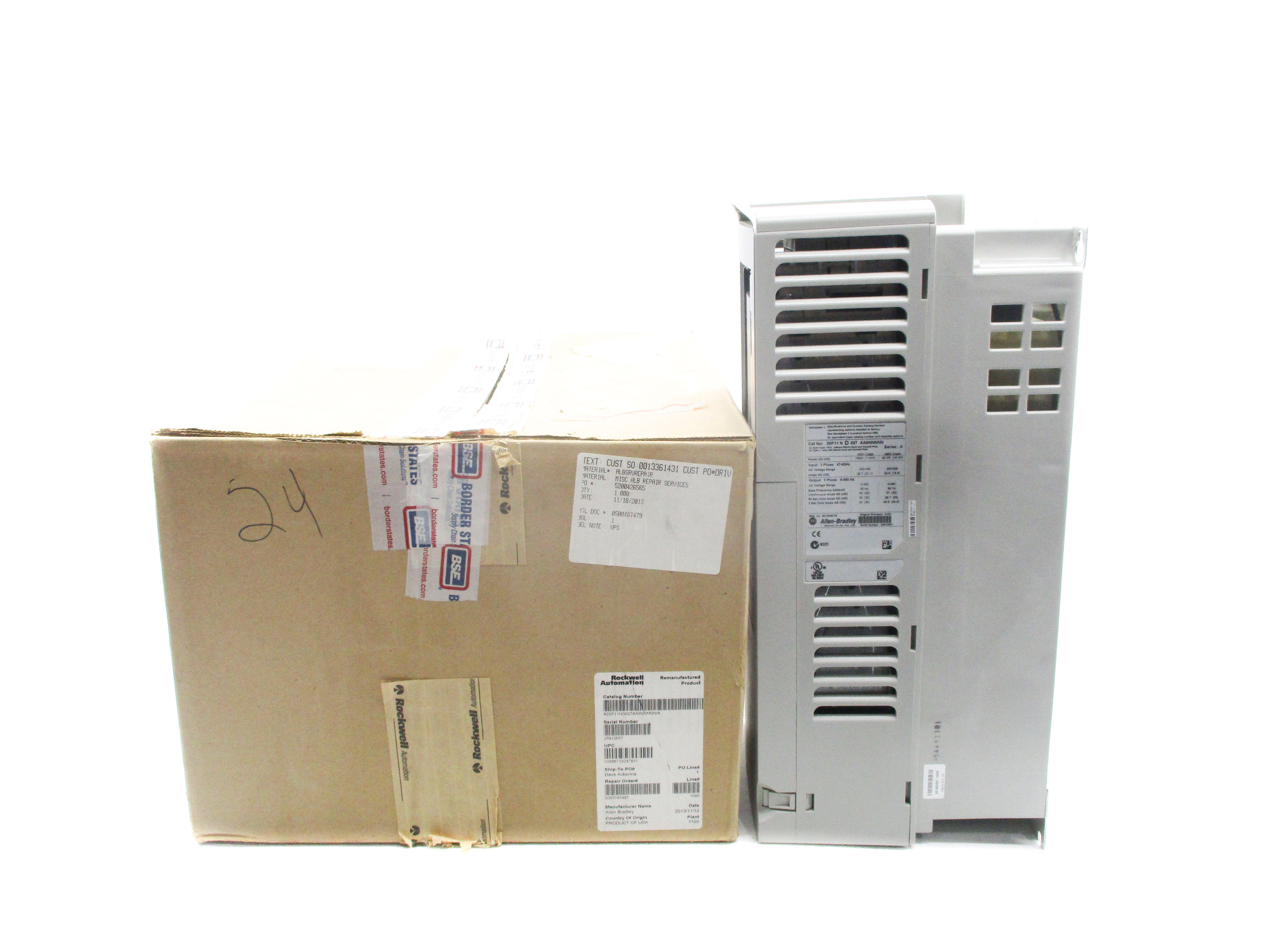 ALLEN BRADLEY 20F11ND027AA0NNNNN SER. A F/W 9.001 REMAN