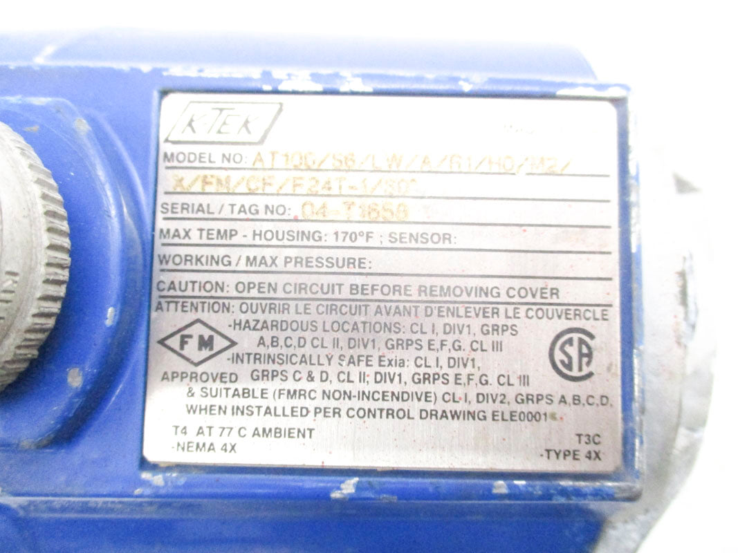 K-TEK AT100/S6/LW/A/R1/H0/M2/X/FM/CF/F24T-1/30 NSNP