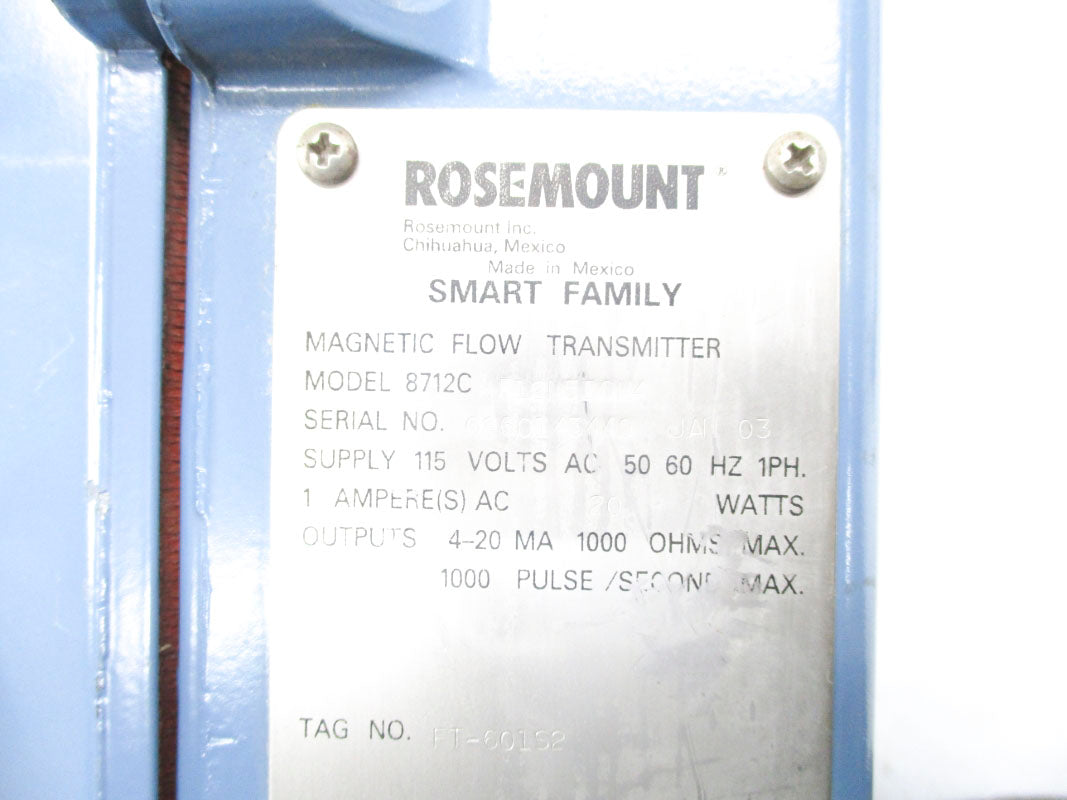 ROSEMOUNT 8712CF12II5B6M4 UNMP