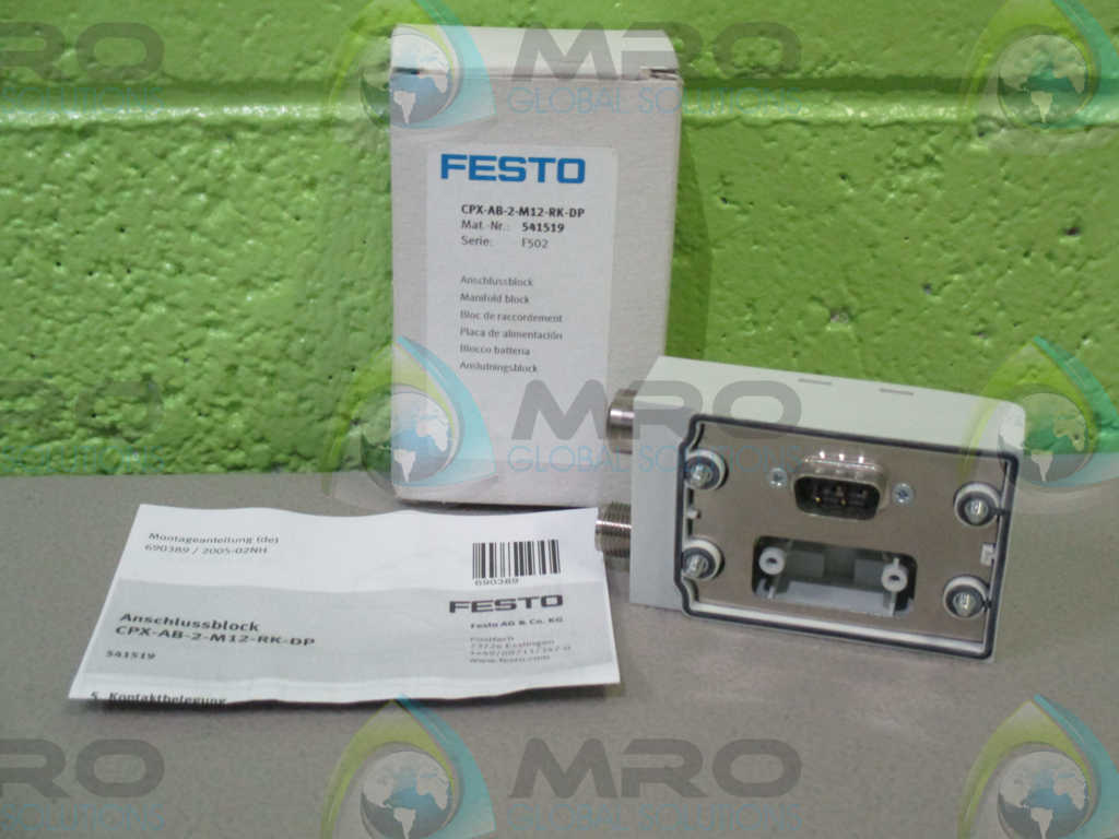 FESTO CPX-AB-2-M12-RK-DP MANIFOLD BLOCK *NEW IN BOX*