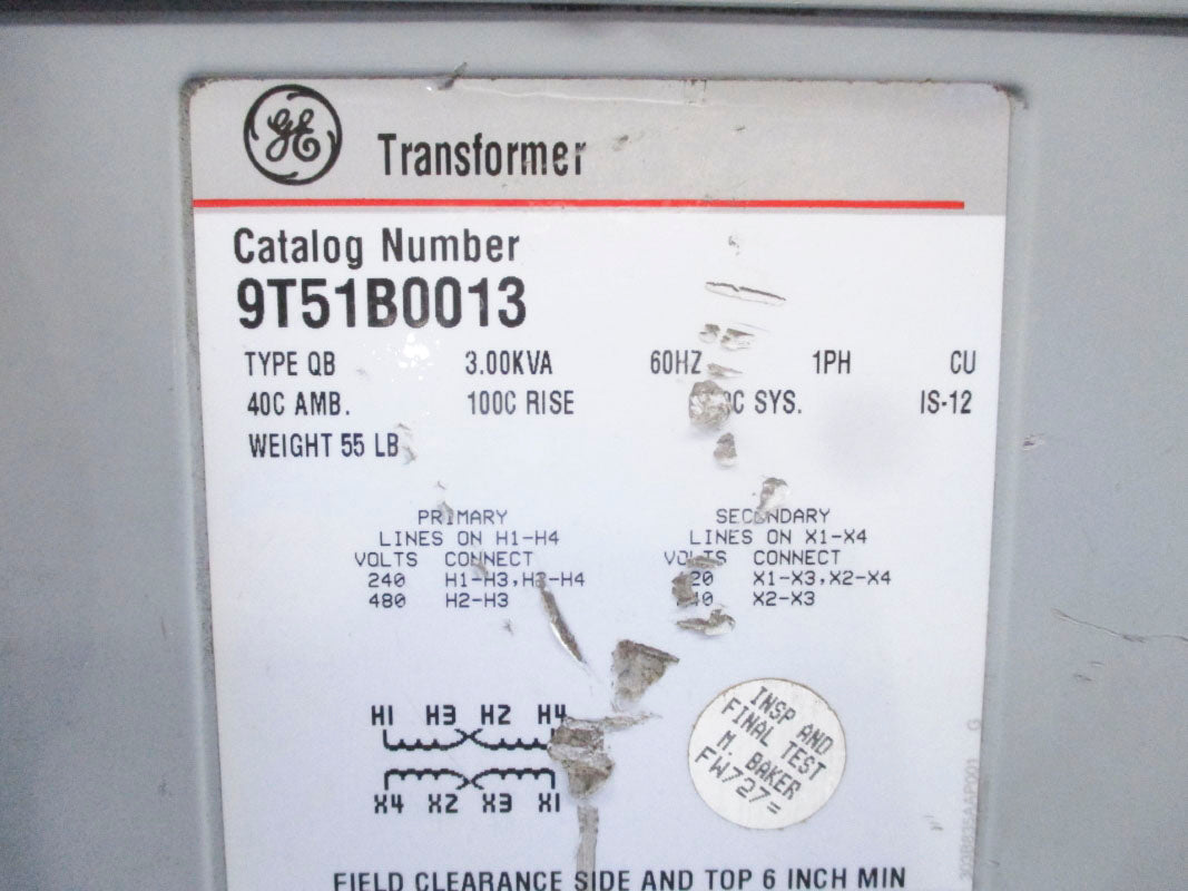 GENERAL ELECTRIC 9T51B0013 UNMP