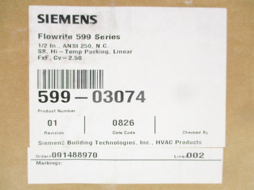 SIEMENS 599-03074 NSFS