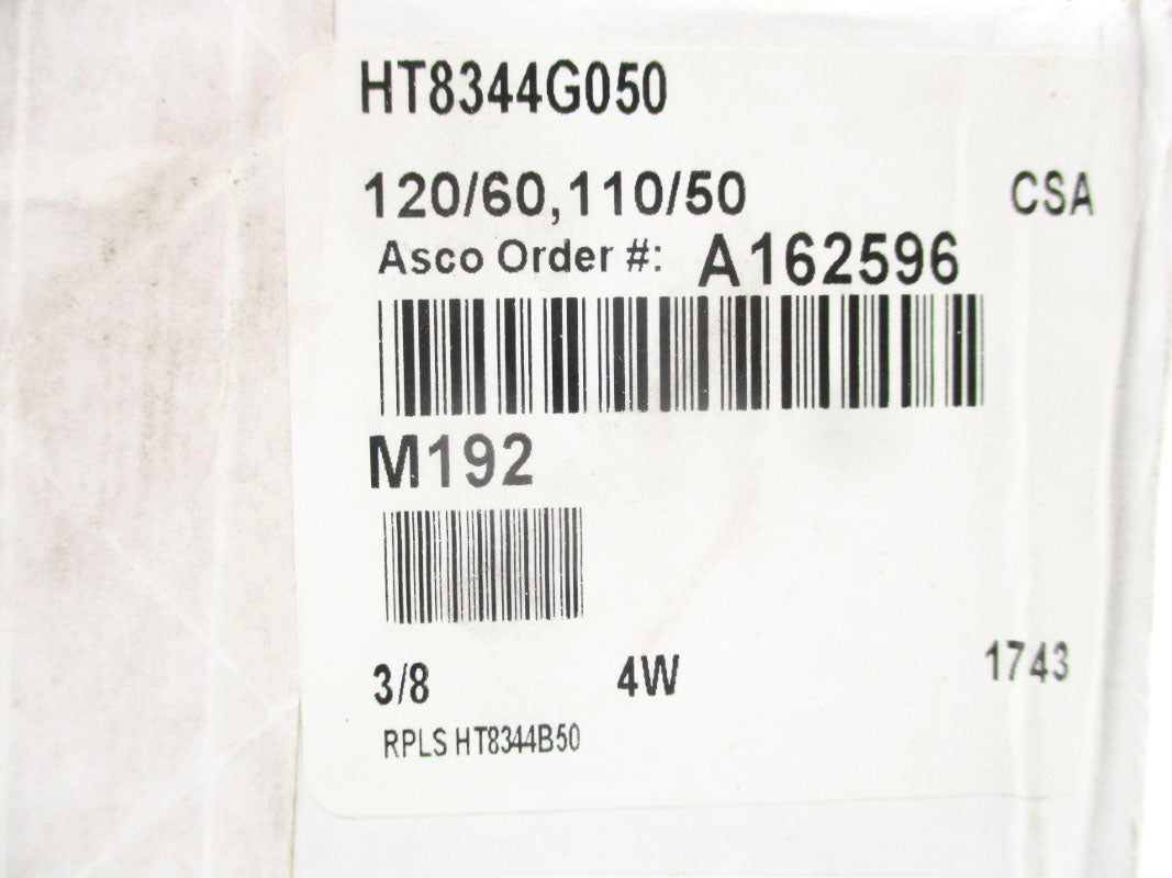 ASCO HT8344G050 3/8 110/120V NSFS