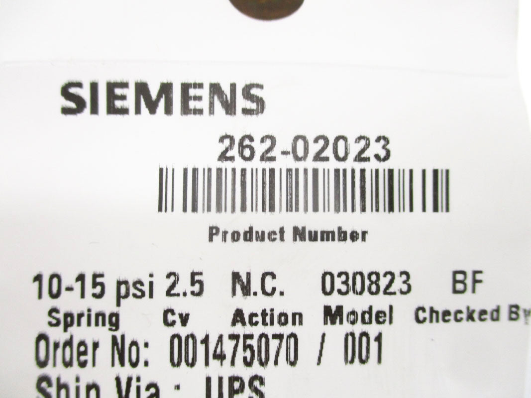 SIEMENS 262-02023 SSC61.5U NSMP