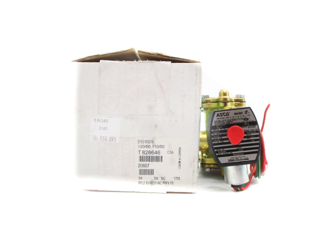 ASCO EF8316G014 3/8 250PSI 110/120V NSMP