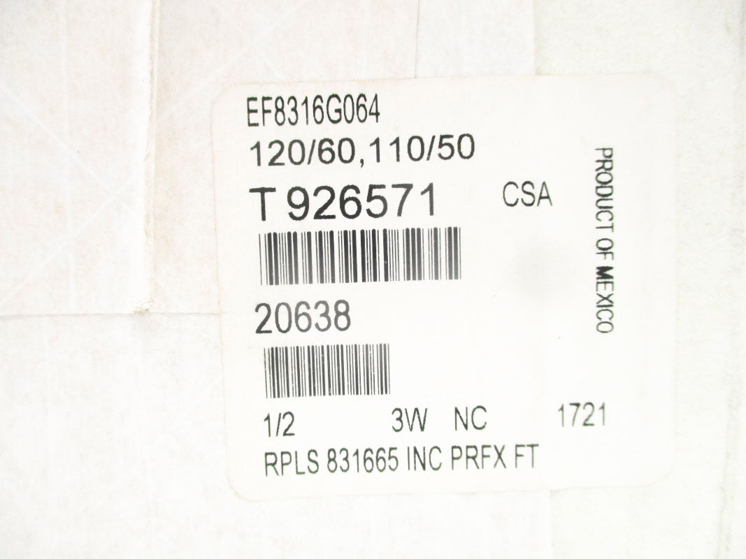 ASCO EF8316G064 110/120V 1/2" NSFS