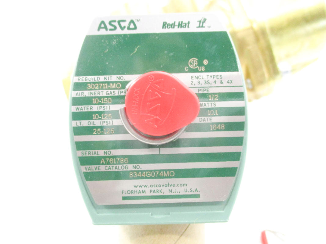 ASCO 8344G074MO 1/2 110/120V NSMP