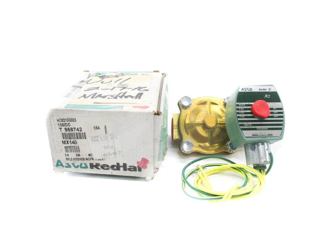 ASCO HC8210G003 3/4 125PSI 125DC NSMP
