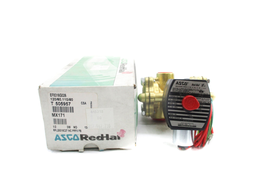 ASCO EF8316G026 110/120V 10-250PSI 1/2" NSMP