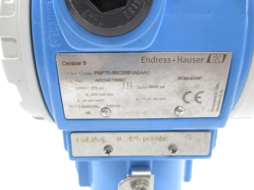 ENDRESS+HAUSER PMP75-SBC2SB1AEAAU NSMP