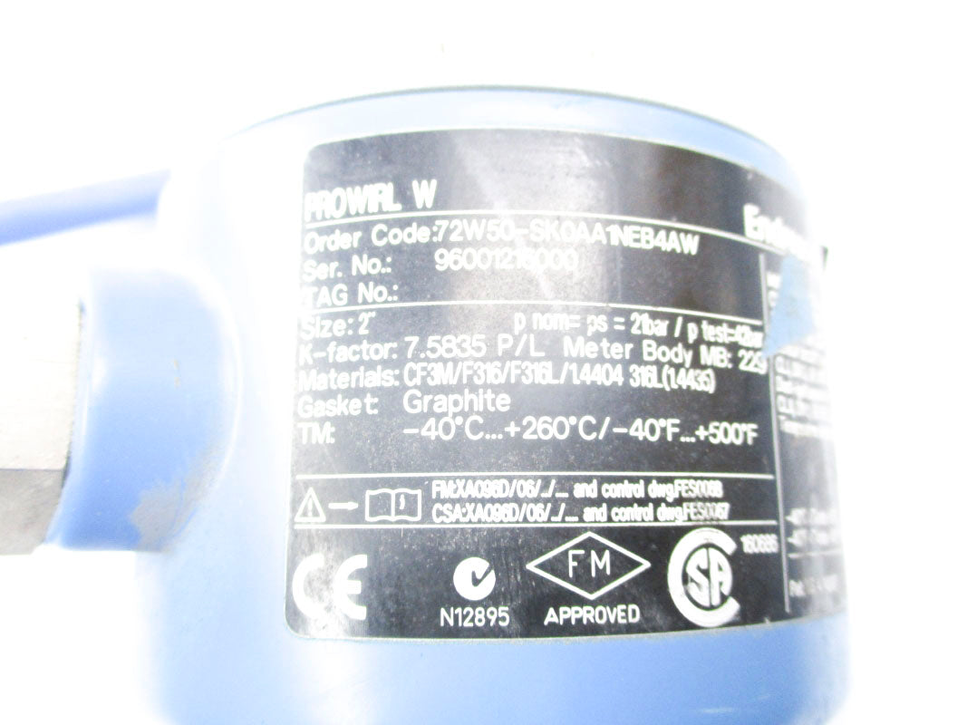 ENDRESS+HAUSER 72W50-SK0AA1NEB4AW UNMP