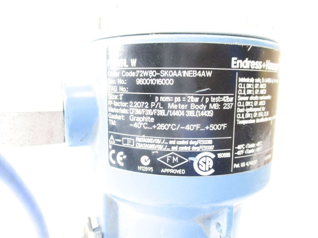 ENDRESS+HAUSER 72W80-SK0AA1NEB4AW UNMP