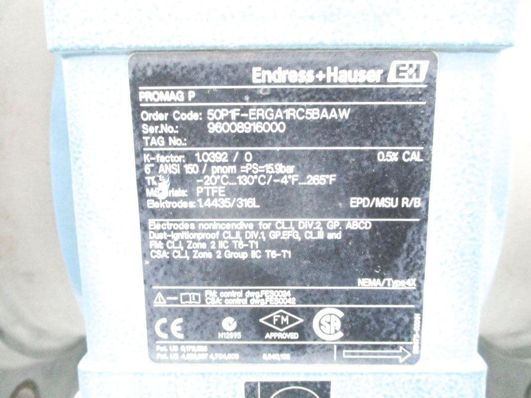 ENDRESS+HAUSER 50P1F-ERGA1RC5BAAW UNMP