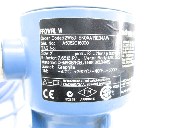 ENDRESS+HAUSER PROWIRL W 72W50-SK0AA1NEB4AW NSNP