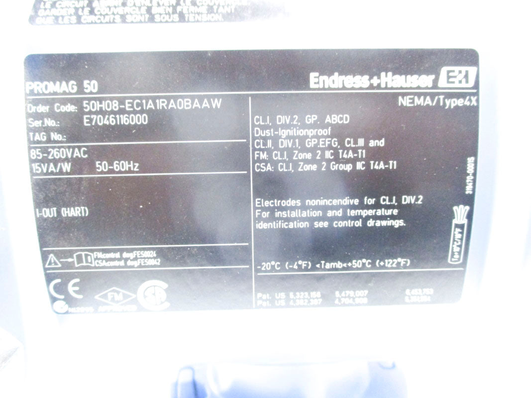 ENDRESS+HAUSER 50H08-EC1A1RA0BAAW NSNP