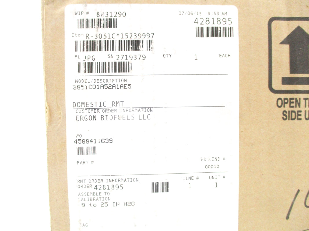 ROSEMOUNT 3051CD1A52A1AE5 NSFS