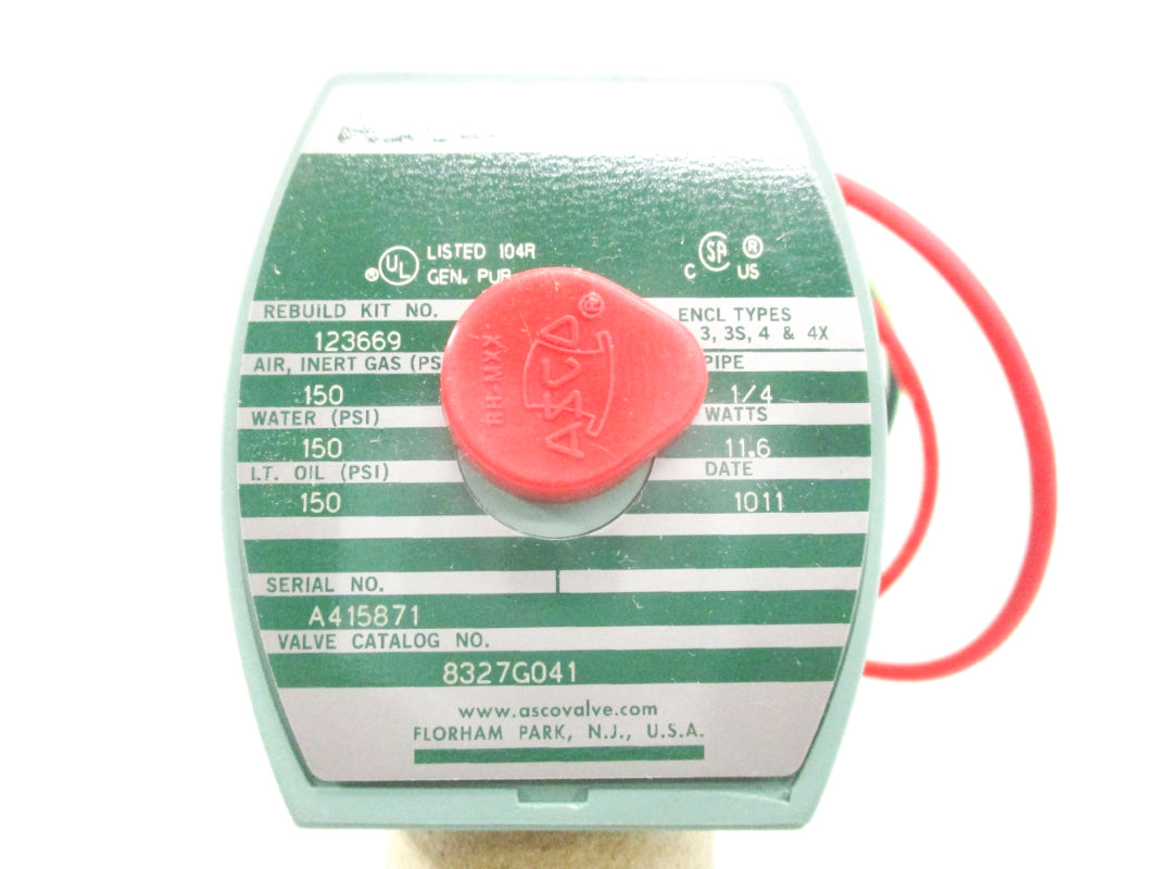 ASCO 8327G041 1/4 150PSI 24VDC NSMP